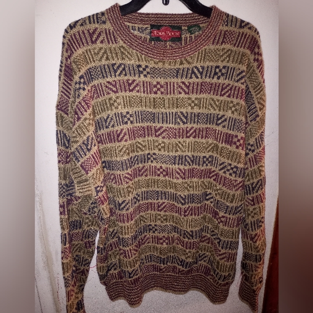 Stone Haven Men’s Crew Neck Vintage Sweater Size L